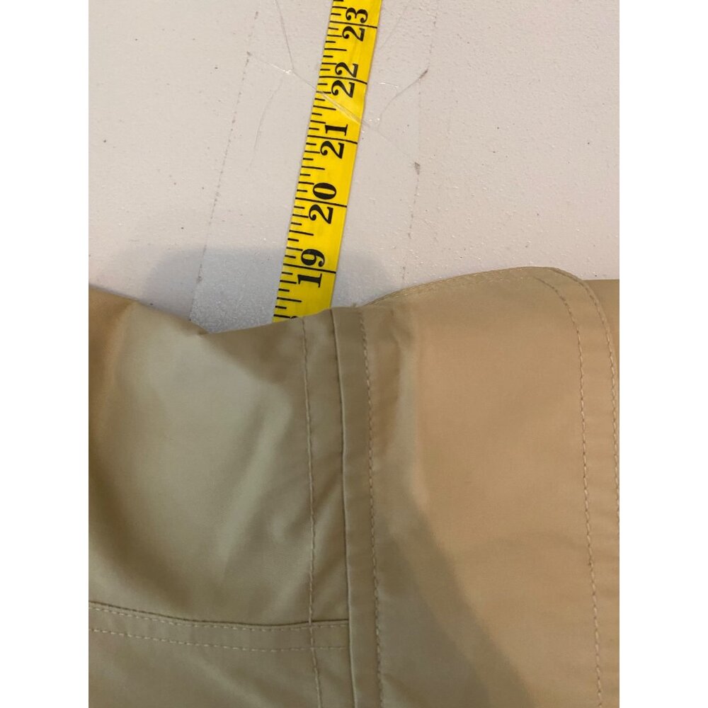 Michael Kors Trench Coat Beige Double-Breasted 39" Long Large - Picture 10 of 14